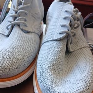 Men's Lightweight Knit Derby Shoes - Light Grey